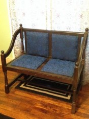 Entryway Seating Redo (with snake) #upcycle