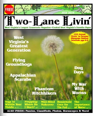 two lane livin cover for July 2016