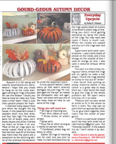 Read my monthly column “Everyday Upcycle” in Two-Lane Livin this month: