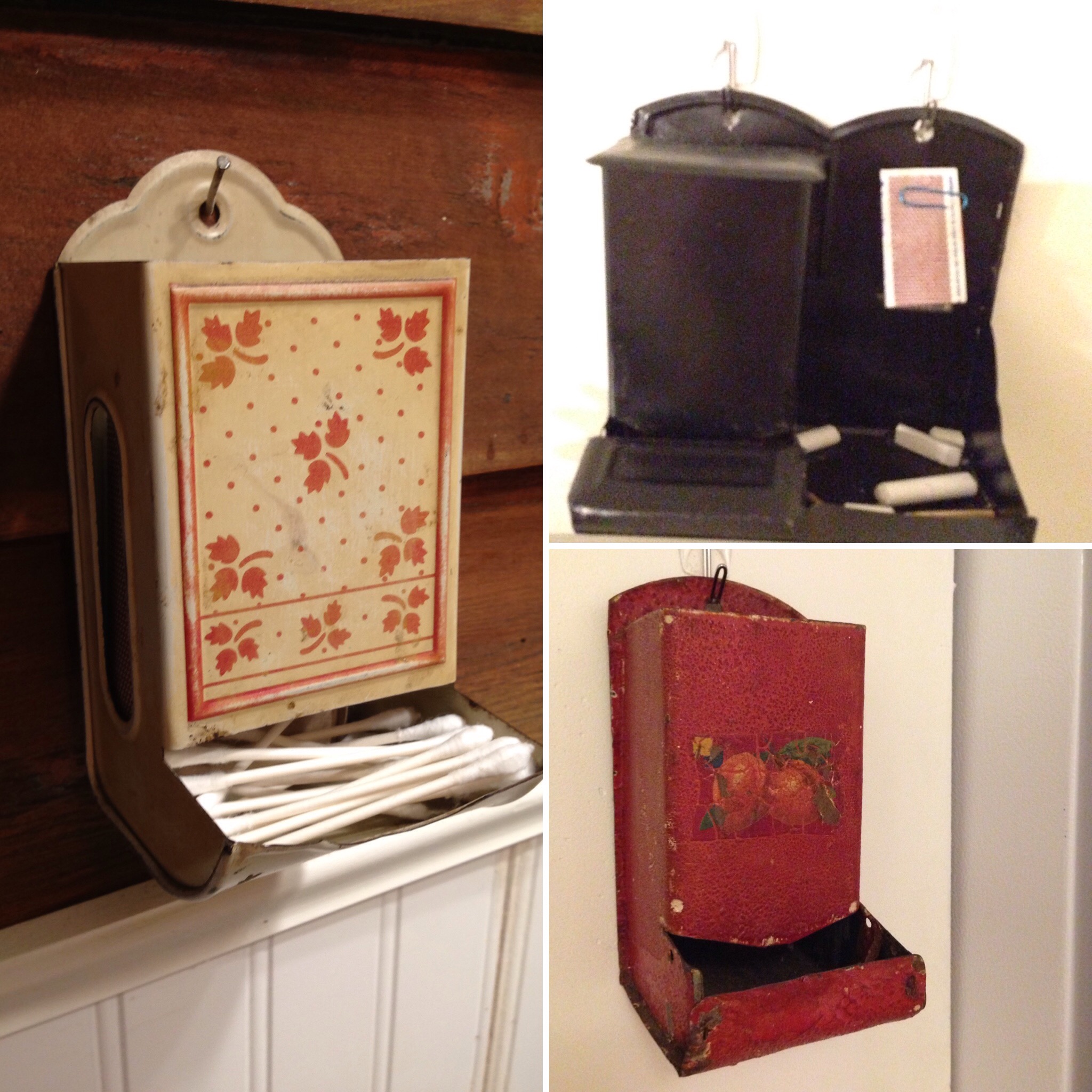 Read my column about upcycling vintage matchbox holders!